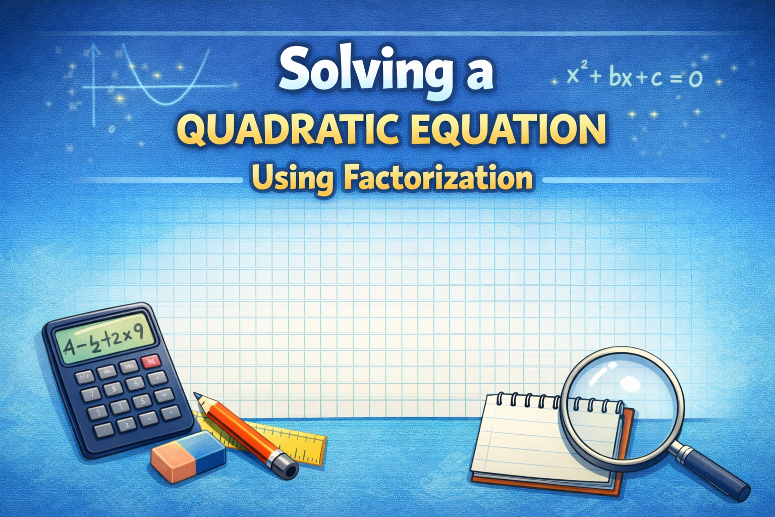 Solving a Quadratic Equation Using Factorization