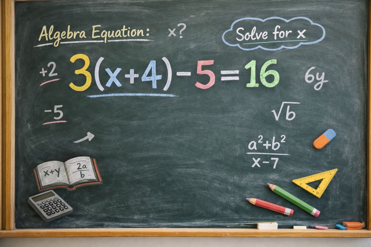 Algebraic Equation Solved Step by Step